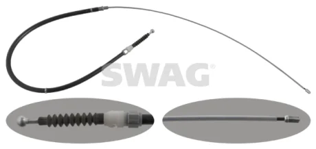 Трос ручного гальма SWAG 30948306