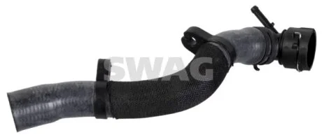 Патрубок системи охолодження гумовий з фітингами SWAG 33104886