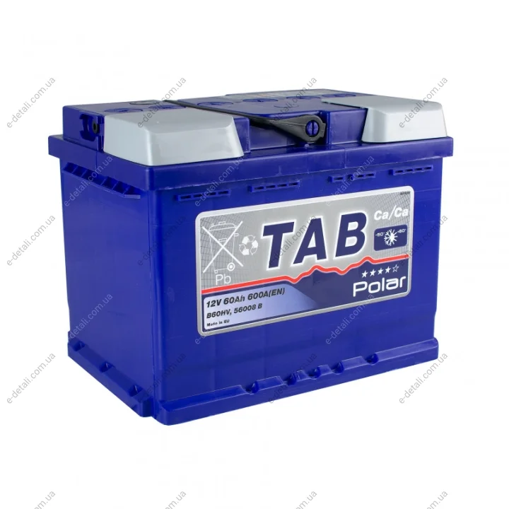 Аккумулятор 60 Ah/12V Polar TAB 121 160 (фото 1)