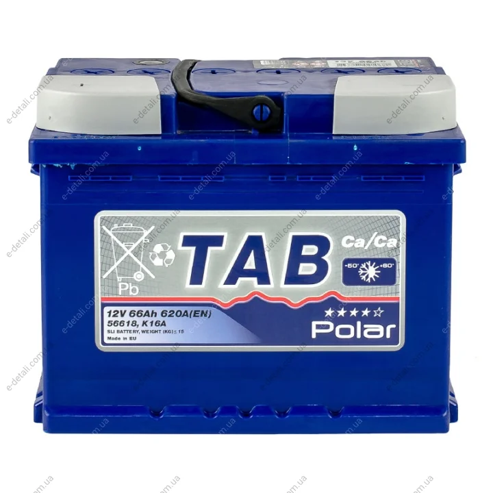 Аккумулятор 66 Ah/12V Polar Blue TAB 121 166 (фото 1)