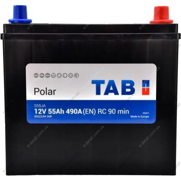 Акумулятор 55 Ah/12V Polar TAB 246 855 (фото 1)