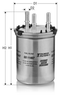Фильтр топливный VAG A1 1.6Tdi 2011- Tecneco GS11467 (фото 1)
