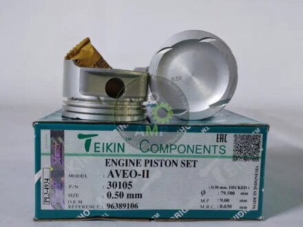 Поршни ремонт (+0.50мм) (к-кт на мотор) 1,6 L Chevrolet Aveo/Lacetti L44 1,6 TEIKIN 30105050