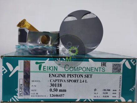 Поршни +0.50mm (к-кт на мотор) Opel Antara, Chevrolet Captiva A24XE(LE5),A24XF(LD9) TEIKIN 30118050