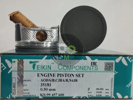 Поршни +0.50mm (к-кт на мотор) Ford CJBA,CJBB,AODA,AODB/ Volvo B4204S3/ TEIKIN 35181050