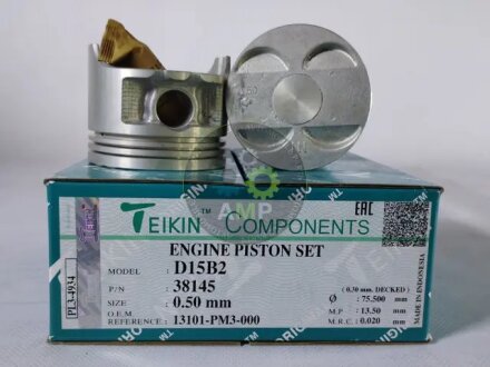 Поршни ремонт (+0.50мм) (к-кт на мотор) HONDA D15B1/D15B2 TEIKIN 38145050