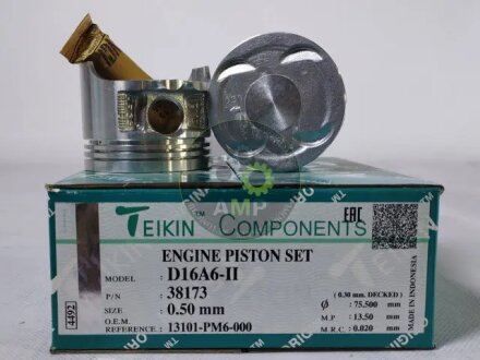 Поршни ремонт (+0.50мм) (к-кт на мотор) HONDA D16A6-II TEIKIN 38173050