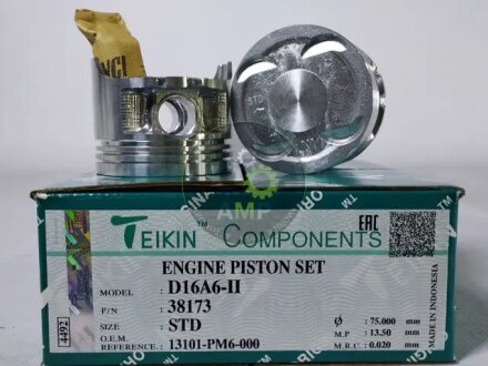 Поршни стандарт (STD) (к-кт на мотор) HONDA D16A6-II TEIKIN 38173STD