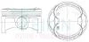 Поршни +0.25mm (к-кт на мотор) K24A4/K24Z4 Honda CR-V, Accord TEIKIN 38175025 (фото 1)