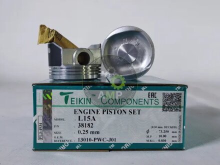 Поршни +0.25мм (к-кт на мотор) HONDA L15A TEIKIN 38182025