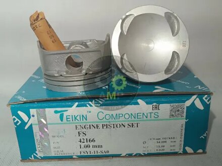 Поршни +1.00mm (к-кт на мотор) Mazda FS TEIKIN 42166100