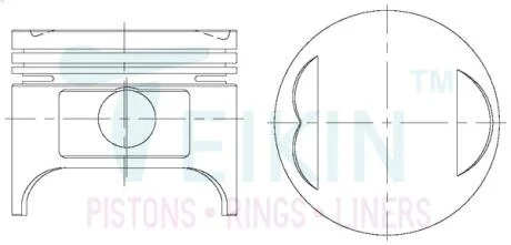Поршни ремонт +1.00mm(к-кт на мотор) Mazda F8 TEIKIN 42168100