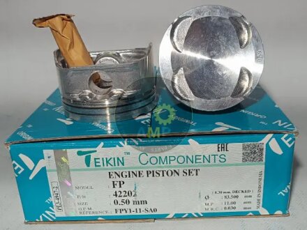 Поршни ремонт (+0.50мм) (к-кт на мотор) Mazda FP 1,8L TEIKIN 42202050