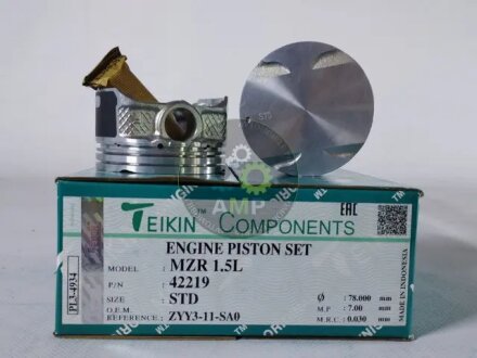 Поршни стандарт к-кт на мотор Mazda2 1,5L TEIKIN 42219STD