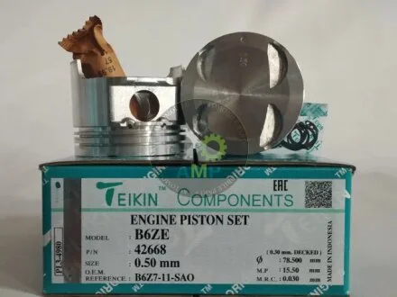 Поршни +0.50mm (к-кт на мотор) Mazda 1.6L (B6ZE) Xedos 6/323/MX-3 TEIKIN 42668050