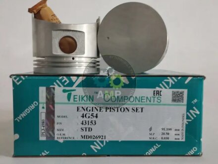 Поршни стандарт (STD) (к-кт на мотор) Mitsubishi 2.6L 4G54 Pajero 1 TEIKIN 43153STD