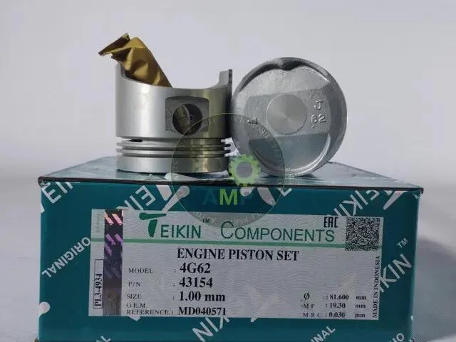 Поршни ремонт (+1.00мм) (к-кт на мотор) Mitsubishi 4G62 TEIKIN 43154100 (фото 1)