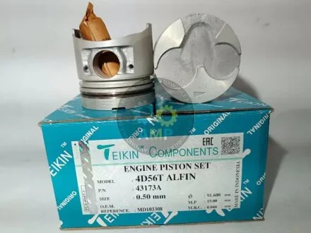 Поршни +0.50mm (к-кт на мотор) 4D56T/D4BF-T Mitsubishi Pajero, L200, L300 / Hyundai H100, H1, Gallop TEIKIN 43173A050