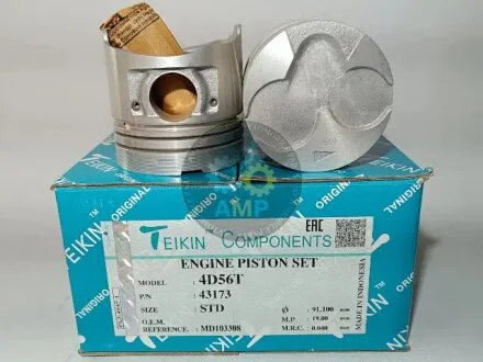Поршни STD (к-кт на мотор) 4D56T/D4BF-T Mitsubishi Pajero, L200, L300 / Hyundai H100, H1, Galloper TEIKIN 43173STD