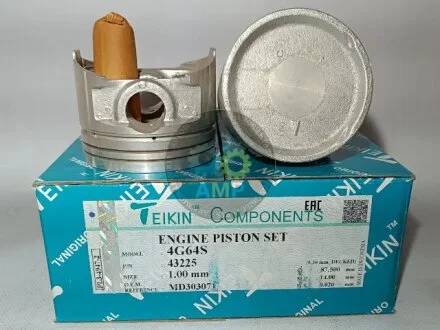 Поршни ремонт (+1.00мм) (к-кт на мотор) Mitsubishi 4G64S TEIKIN 43225100
