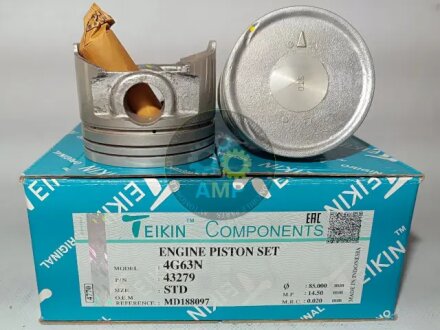 Поршни стандарт (STD) (к-кт на мотор) Mitsubishi 4G63N TEIKIN 43279STD
