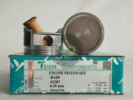Поршни 87mm +0.50mm (к-кт на мотор) 4G69 Mitsubishi Outlander, Grandis TEIKIN 43287050