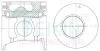 Поршни STD (к-кт на мотор) Mitsubishi 4D34T, Hyundai HD 3.9L D4DB TEIKIN 43293AGSTD (фото 1)