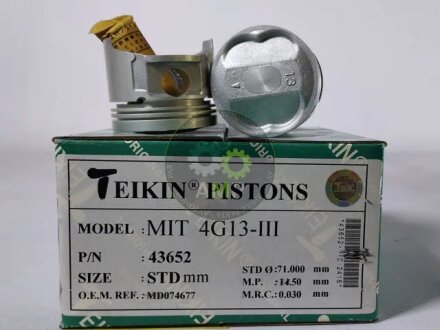 Поршни стандарт (STD) (к-кт на мотор) Mitsubishi 4G13-III TEIKIN 43652STD