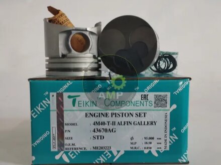 Поршни стандарт (STD) (к-кт на мотор) Mitsubishi 4M40-T-II Alfin Gallery TEIKIN 43670AGSTD