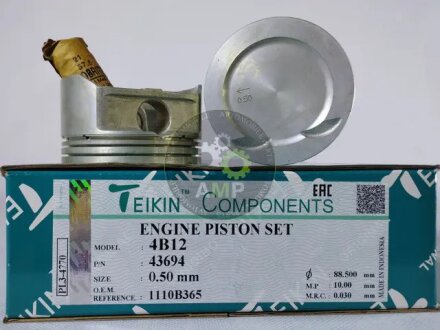 Поршни ремонтные +0.50mm (к-кт на мотор) 4B12 Mitsubishi 2,4L Outlander, Lancer TEIKIN 43694050