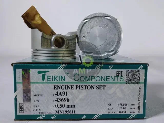 Поршни +0.50mm (к-кт на мотор) Mitsubishi Lancer 1.5L (4A91) TEIKIN 43696050 (фото 1)