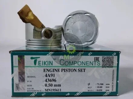 Поршни +0.50mm (к-кт на мотор) Mitsubishi Lancer 1.5L (4A91) TEIKIN 43696050