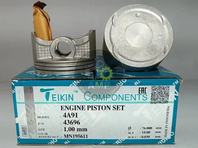 Поршни +1.00mm (к-кт на мотор) Mitsubishi Lancer 1.5L (4A91) TEIKIN 43696100 (фото 1)