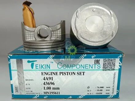 Поршни +1.00mm (к-кт на мотор) Mitsubishi Lancer 1.5L (4A91) TEIKIN 43696100