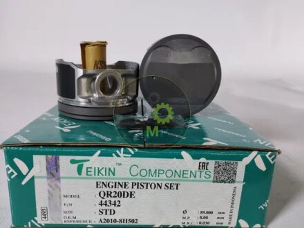 Поршни STD (к-кт на мотор) QR20DE Nissan Primera P12, X-Trail T30 TEIKIN 44342STD