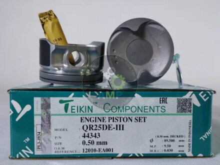 Поршни ремонт (+0.50мм) (к-кт на мотор) Nissan QR25DE-III TEIKIN 44343050
