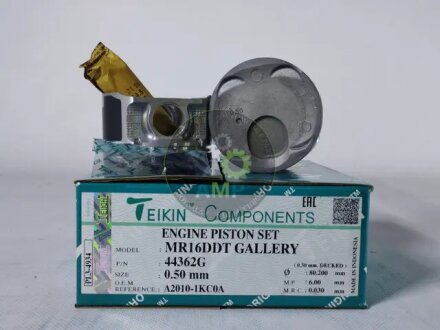 Поршни ремонт (+0.50мм) к-кт на мотор Nissan Juke MR16DDT TEIKIN 44362G050