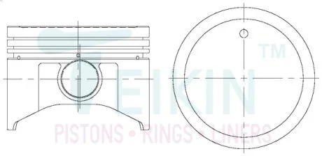 Поршни ремонт +1.00mm(к-кт на мотор) Nissan SR20DE TEIKIN 44652100