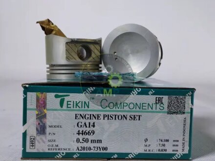 Поршни ремонт (+0.50мм) (к-кт на мотор) Nissan GA14DS Sunny N14, Almera N15 TEIKIN 44669050