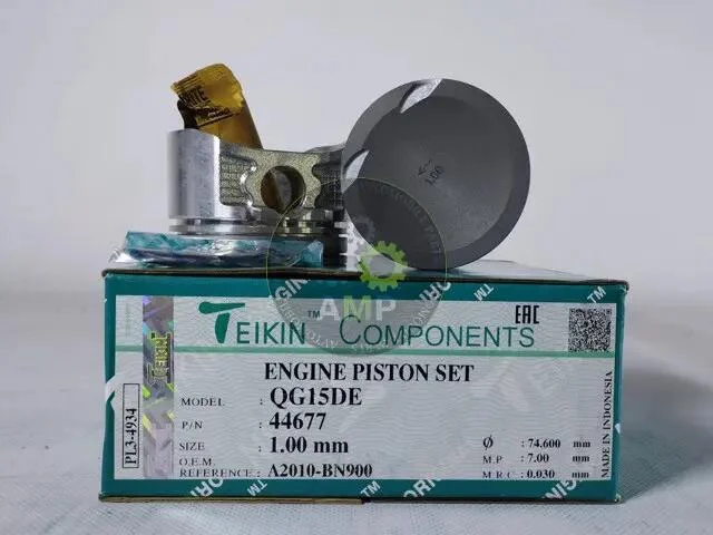Поршни ремонт (+1.00мм) (к-кт на мотор) Nissan QG15DE TEIKIN 44677100 (фото 1)