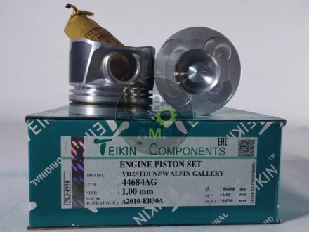 Поршни ремонт (+1.00мм) (к-кт на мотор) YD25DDTI Nissan Pathfinder, Navara TEIKIN 44684AG100