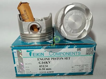 Поршни ремонт (+0.50мм) (к-кт на мотор) Suzuki G16KV, G16B (16v) TEIKIN 45124050