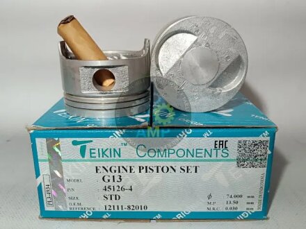 Поршни стандарт STD (к-кт на мотор) Suzuki G13 (4цил) TEIKIN 451264STD