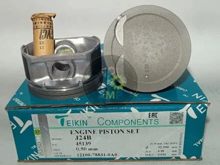 Поршни ремонтные 92mm +0.50mm (к-кт на мотор) Suzuki Grand Vitara J24B, Kizashi TEIKIN 45139050