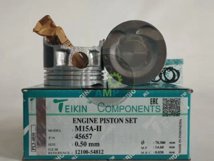 Поршни ремонт (+0.50мм) (к-кт на мотор) Suzuki M15A, M16A TEIKIN 45657050