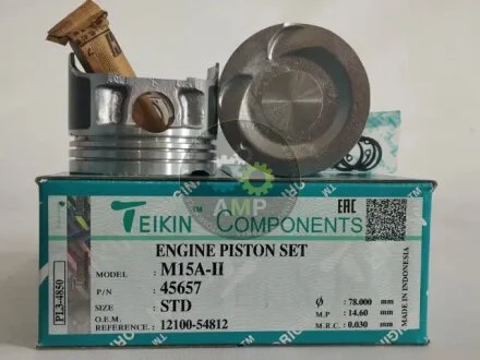 Поршни стандарт (STD) (к-кт на мотор) Suzuki M15A, M16A TEIKIN 45657STD