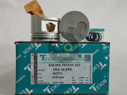 Поршни Alfin ремонт (+0.50мм) (к-кт на мотор) Toyota 1HZ TEIKIN 46257A050