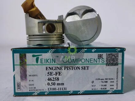 Поршни ремонт (+0.50мм) (к-кт на мотор) Toyota 5E-FE TEIKIN 46258050