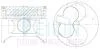 Поршни ремонт +0.50mm(к-кт на мотор) Toyota 5L 3.0 diesel TEIKIN 46273A050 (фото 1)