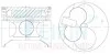 Поршни ремонт +0.50mm(к-кт на мотор) Toyota 5L 3.0 diesel TEIKIN 46273AG050 (фото 1)